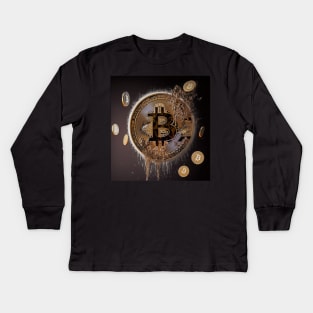 Bitcoin - Trader Life Kids Long Sleeve T-Shirt